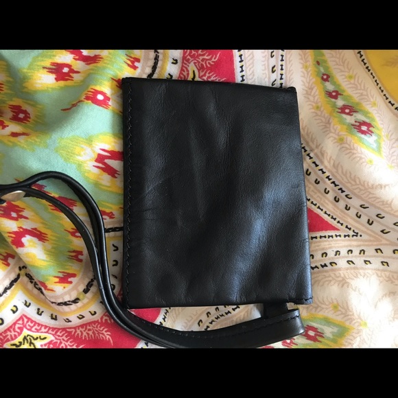 LUCKY BRAND CARD HOLDER, MONEY HOLDER. BLACK LEATHER NWOT - Picture 5 of 5